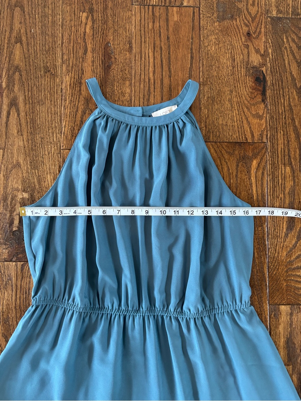 LOFT  Tiered Halter Maxi Dress – Size 12 - Picture 6 of 12